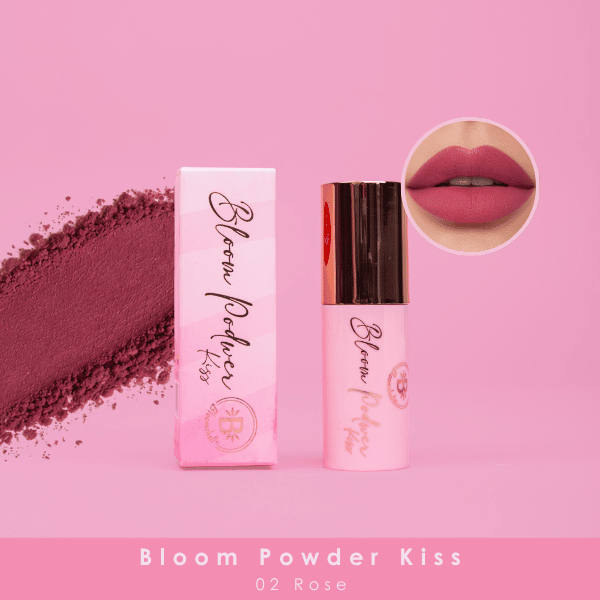 Bloom podwer kiss 02 rose (brillo labial)