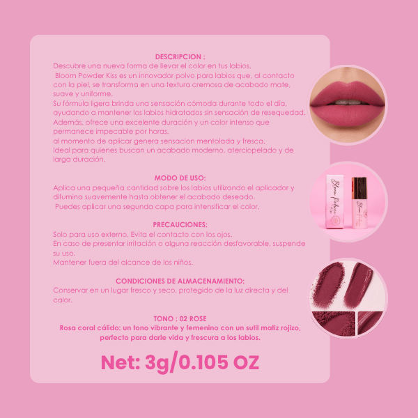 Bloom podwer kiss (brillo labial)
