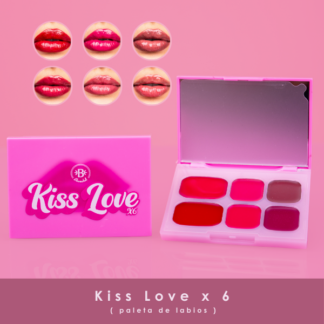 Kiss love x 6 (paleta de labios)