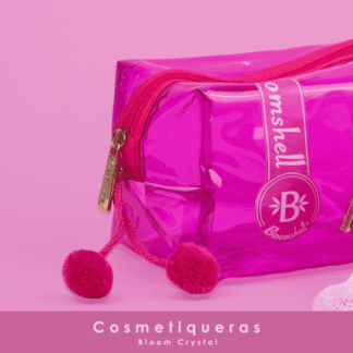 Cosmetiquera bloom crystal (fucsia)