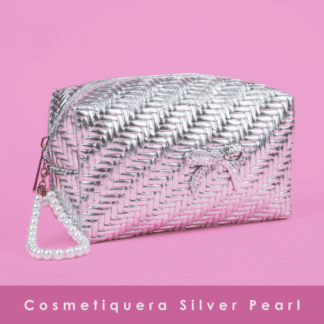Cosmetiquera silver pearl