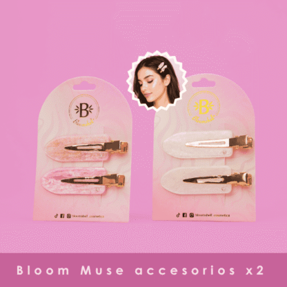 Bloom muse accesorios x 2 (hebillas para cabello)
