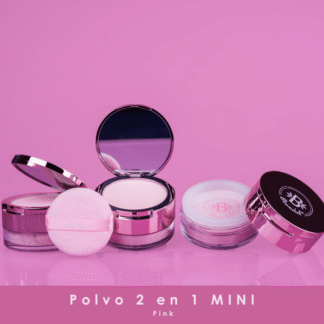 Polvo suelto translucent 2 en 1 mini(pink)